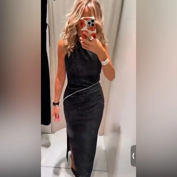 Zara | Dresses | Zara Sparkly Velvet Dress | Poshmark Zara | Dresses | Zara Sparkly Velvet Dress | Poshmark